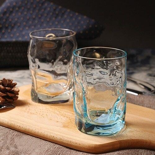 Made In Italy drinkware glass cup creactive brief high quality irregular cold water juice tea drinking alcohol whisky glass cups