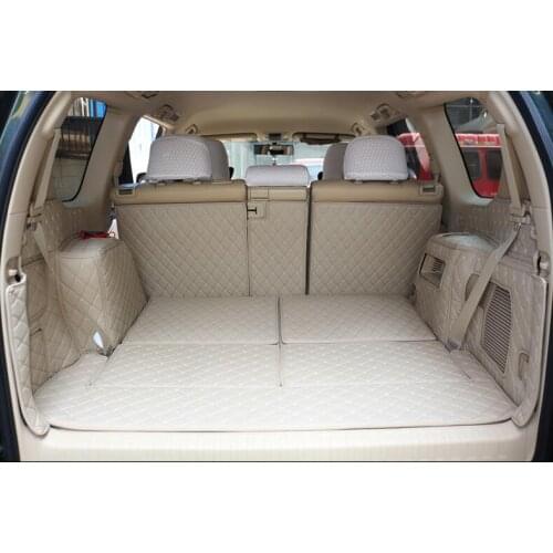 Special car trunk mats for Toyota Land Cruiser Prado 150 7 seats 2020 waterproof cargo liner boot carpets for Prado 2019-2010