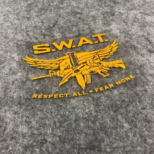 Car Styling and Decals Locomotive Decoration Sticker for SWAT Respect Fear None Eagle Fight