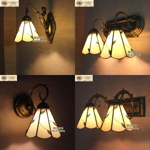 Light European American country creative wall willow lighting bedroom bedside lamp bathroom bathroom mirror lamp DF35