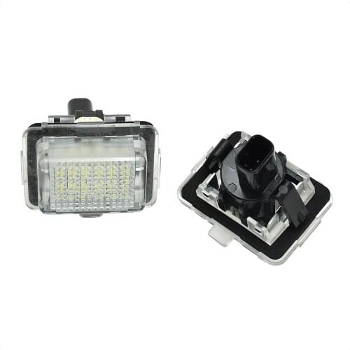 2 pcs Error Free LED License Number Plate Light Lamp For Mercedes Benz W205 W221 W212 CLA C117 R172 W204 2D/4D/5D 2011-2020