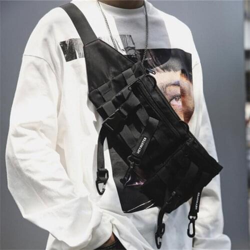 Hip Hop Tactical Chest Bag Men Women Techwear Detachable Combined Crossbody Bags Functional Waterproof Streetwear Waist Rig Bag