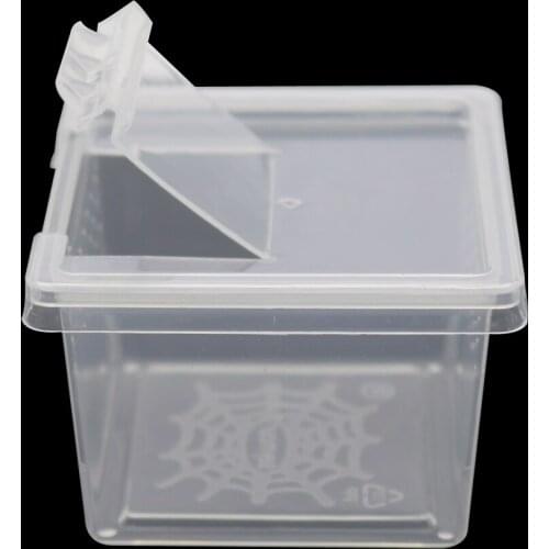 Terrarium for reptiles Transparent Plastic Box Insect Reptile Transport Breeding Live Food Feeding Box Reptile Breeding Box