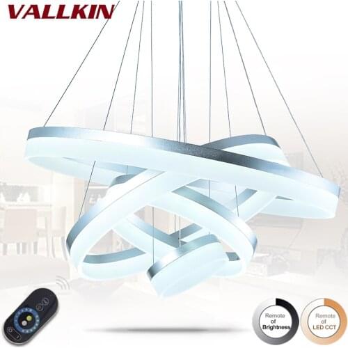 Dimmable 31 inch LED Ring Light Fixture Acrylic Pendant Light Modern LED Lighting White LED Lustre Suspension Drop Lamp