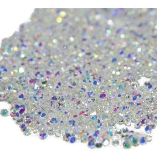 1440Pcs Micro Diamond DIY Nails Rhinestones Crystal Flat Back Non Hotfix Rhinestones Need Glue Nail Art Decoration Cosmetics