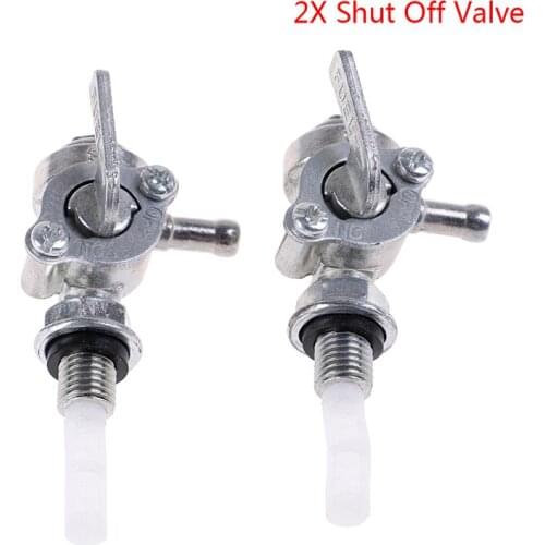2pcs ON/OFF Fuel Shut Off Valve Tap Replacement For Generator Gas Engine Tank Switch Fit 1/4" Hose Tap