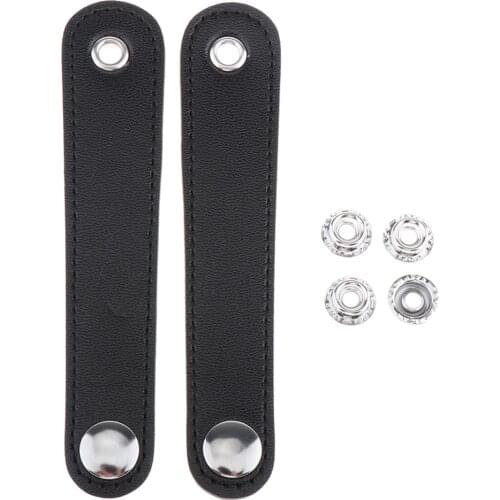 2x Leather Accordion Strap/Accordion Bass Strap with 4 Buckles