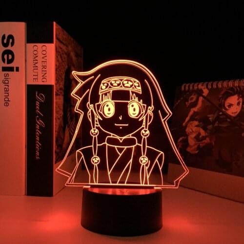 Anime Hunter X Hunter ALLUKA ZOLDYCK 3D Led Lamp Illusion Night Lights Table Lamp For Room Decor Birthday Gift
