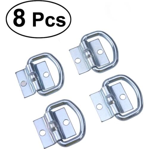 8pcs Tie Down D Ring Load Anchor Forged Lashing Ring Anchor Trailer with 9600 Pound Capacity
