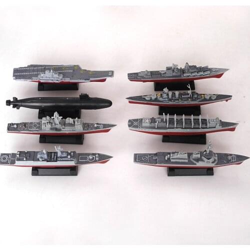 8pcs/set 3D Assembled Ship Model Moscow missile cruiser Kilo-class submarine Battleships Modern Aircraft Military Warship Toy