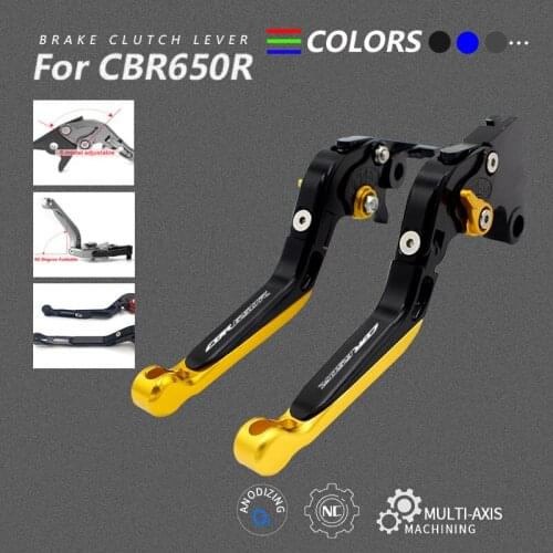 For HONDA CBR650R Brake Lever CBR 650R 2019-2020 CNC Aluminum Folding Extendable Motorcycle Accessories Brake Clutch Levers