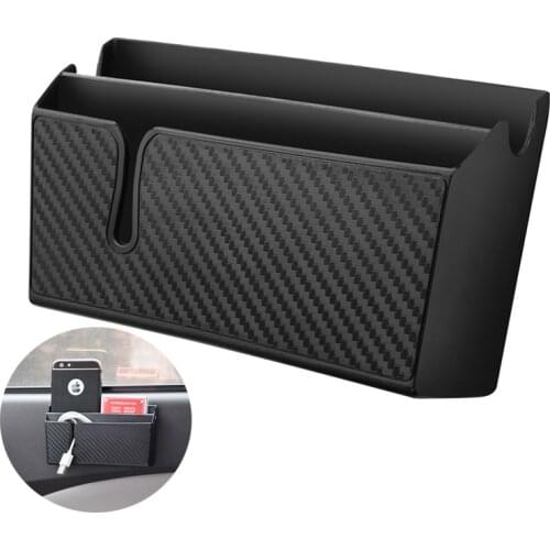 New Paste Type Car Storage Box Cellphone Holder Flexible Glue Surface Stowing Tidying Case Auto Interior Supplies