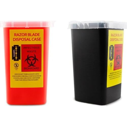 Blade Dispenser Case Razor Blade Disposal Case Barbershop Accessories Waste Blade Storage Box Safety Razor Blades Recycling Box