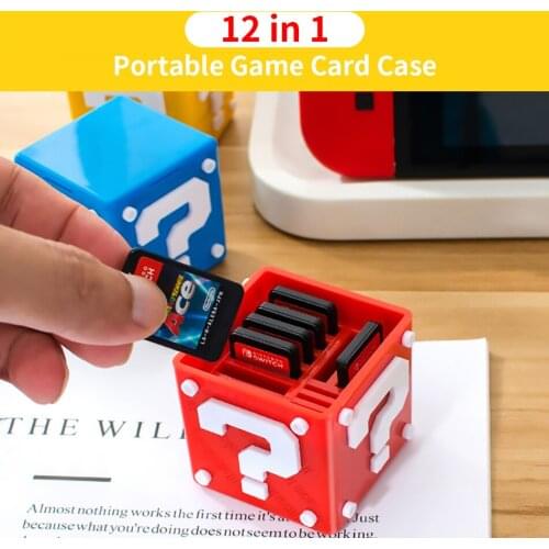 12 in 1 Game Card Case Holder Portable Storage Box Cassette TF Card Protector Cover For Nintendo Switch Accessories