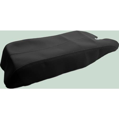 Black Microfiber Leather Center Console Lid Armrest Cover Skin Cap Fit for Acura RDX 2007 2008 2009 2010 2011 2012