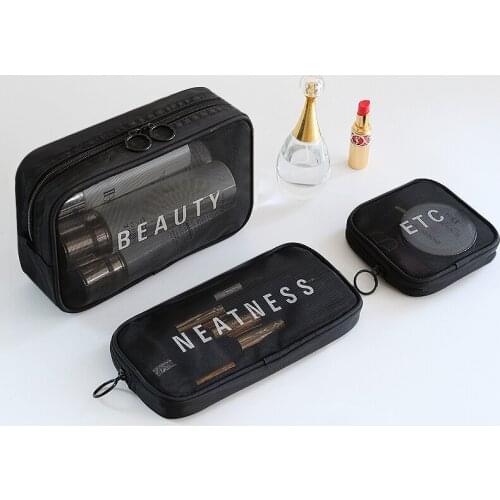 Bfuming Travel Cosmetic Bag Women Zipper Make Up Transparent Makeup Bag Organizer Storage Pouch Toiletry Beauty Wash Kit Bags