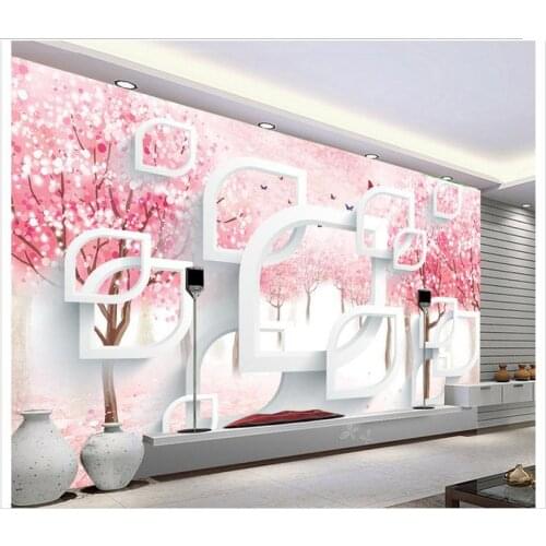 Customized 3d wallpaper 3d wall murals wallpaper Tree abstract bird modern minimalist TV background living rome photo wallpaper