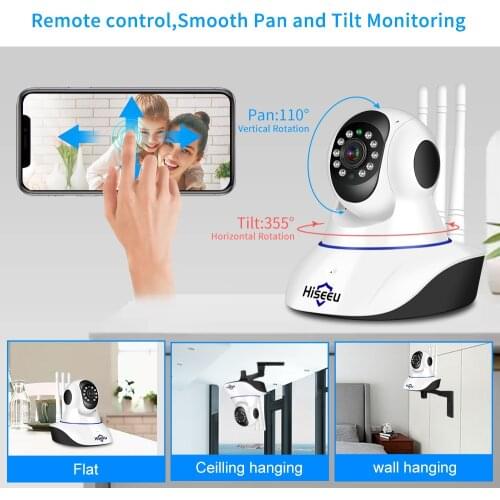 Hiseeu IP Camera Wireless Home Security Camera Wifi 1080P Two-Way Audio CCTV Video Surveillance Baby Monitor Smart Home Monitor