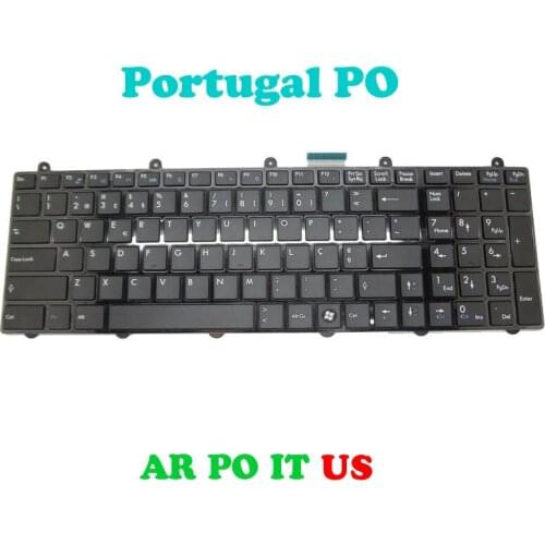 Replacement Keyboard For MSI GT780DX GT780DXR GT780R GT783R GX780R MS-1761 Arabia Portugal Swiss Spanish Italy IT Black Frame
