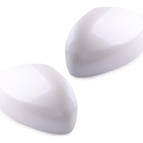 1 Pair Left & Right Side Rearview Mirror Covers Caps ABS Pearl White Fit for Nissan Sentra 2013 2014 2015 2016 2017 2018