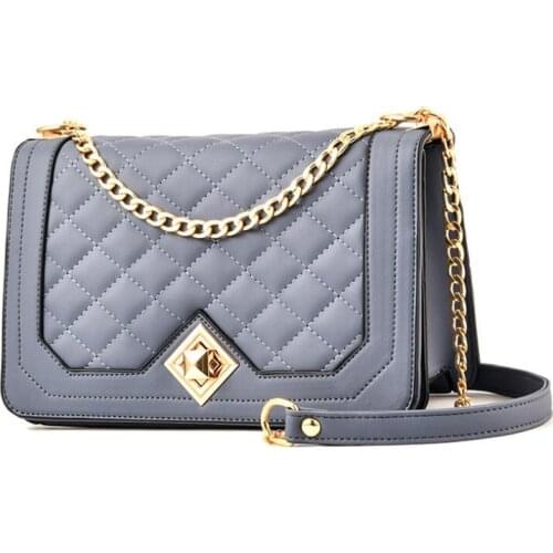 Summer chain small square bag fashion shoulder diagonal bag personality portable female bags Banquet bags mobile phone bag