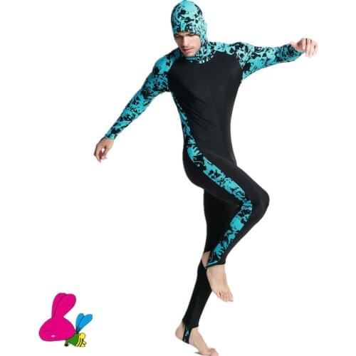 Hot selling one piece long sleeve diving wetsuit with hat men surfing suit men swimwear Women Surf Colorful Long Sleeve Wear