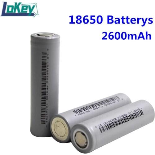 18650 battery 3.7V 2600mAh rechargeable Li-ion Battery cell high rate for diy pack power tool Lithium batterys pack