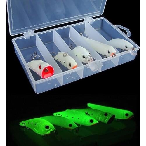 All types of bait kit Includes Containing box Full body luminous fishing lure set Hard Bait crankbait VIB minnow popper pencil