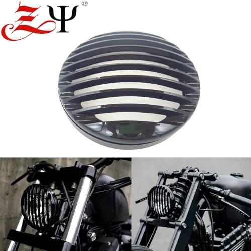 5.75" 5 3/4" Led Headlight Grill Cover For Harley Sportster XL 883 ABS 1200 04-18 Custom XL1200C 1200 Motorcycle