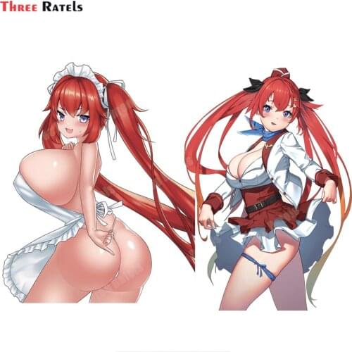 Three Ratels B134 May of Doom Last Origin Anime Hentai Sexy Girl for Subaru Xv Stickers Window Wall Bumper Door Auto Body Decal