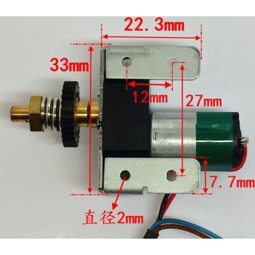 A new pair of dc geared motor metal gear reduction motor 6 volt 15 large torsion turns handmade