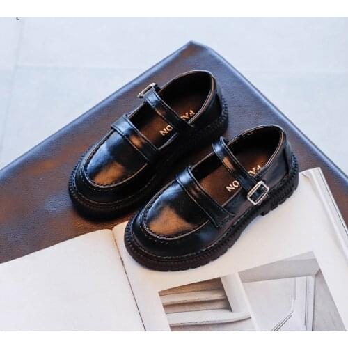 New Princess Shoes For Big GirlS Party Leather Shoes Little Girl Dress Kids Black Children School Shoes 3 4 5 6 7 10 11 12 Year