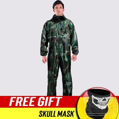 NEW Motorcycle Raincoat Rainproof 100% Conjoined Overalls Suits Mens Women Fission Rain Suits Clothing One-piece Raincoat