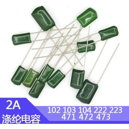 Polyester capacitor 100v 1nF 10nf 2.2nf 22nf 4.7nf 47nf 2A102J 103 333 222 472J