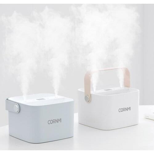 Cornmi Portable 2.5L Wireless Ultrasonic Air Humidifier Intelligent LED Adjustable Touch Screen USB Fogger Mist Maker for Home