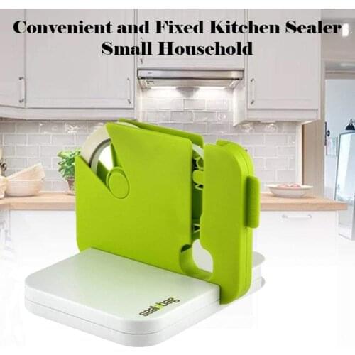 Portable Bag Sealer Kitchen Sealing Machine Household Small Portable Fixable Plastic Bag Sealing Machine (Green)