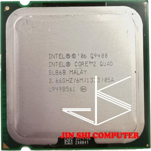 INTEL CORE 2 QUAD-Core Q9400 Processor 2.66GHz 6MB L2 Cache FSB 1333 Desktop 95W LGA 775 CPU tested 100% working