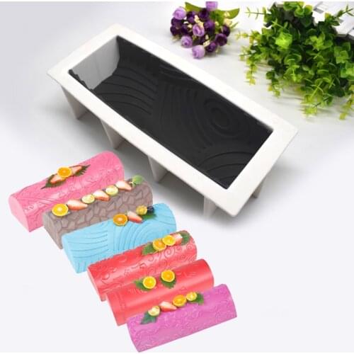 Meibum Silicone Mousse Roll Texture Mat Moulds Food Grade Cake Molds Kitchen Bakeware Set Non Stick Dessert Pastry Baking Tools