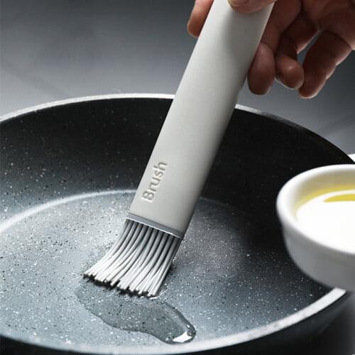 Nordic PP Silicone Oil Brush Removable Bake Brushes Eco-friendly Bread Oil Cream Cooking Basting Kitchen Tool For BBQ Cake Bread