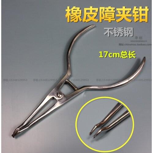 Dental stainless steel rubber dam placement plier oral rehabilitation plier dental plier