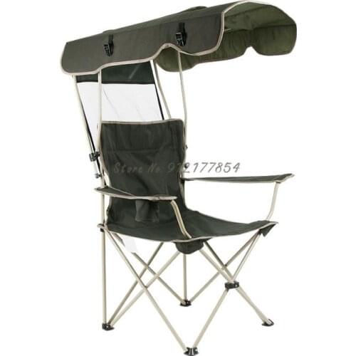 Outdoor Portable Leisure Easy Folding Chair Fishing Beach Chair Waterproof Oxford Cloth Sun Chair Fishing Chair With Anti Slip