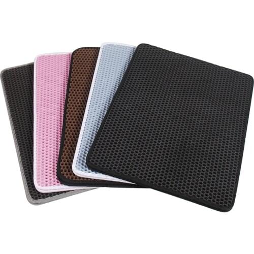 Waterproof Pet Cat Litter Mat Double Layer Litter Cat Bed Pads Cats Pets Litter Trapping Pets Litter Mat Cat Bed Pads Easy Clean