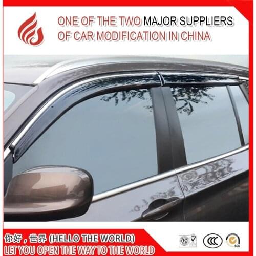 High quality 4 Piece Injection molding trim vent shade rain sun wind deflector window visor for BMW X1 X3 X5 X6