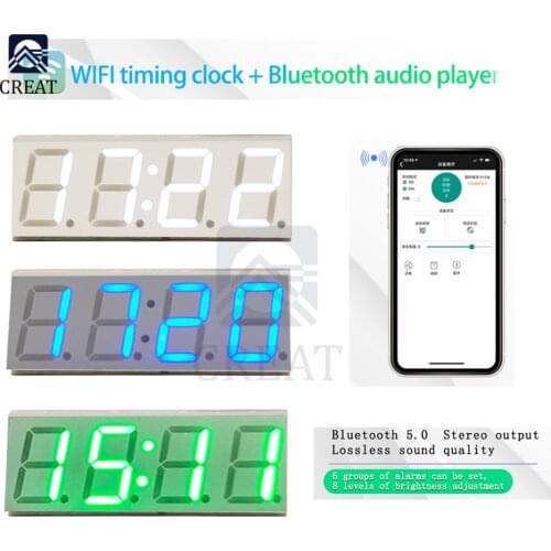 XY-WBT Bluetooth 5.0 MP3 Audio Decoding Board Stereo Bluetooth Audio Module WiFi Timing Clock zutomatic Timing With APP Control