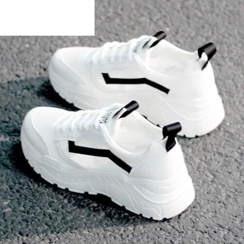 Womens Casual Sneakers 2021 Spring New Fashion Platform Outdoor Comfortable Women Shoes Ladies Chunky Lace-up Vulcanized Shoes