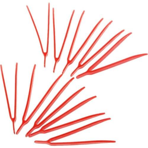 10pcs Anti-static Tweezer Tweezers Heat Resistant Maintenance Repair Tool 78mm Plastic Tweezers