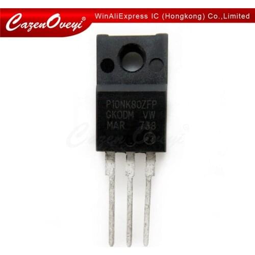 10pcs/lot STP10NK80ZFP P10NK80ZFP TO-220F In Stock