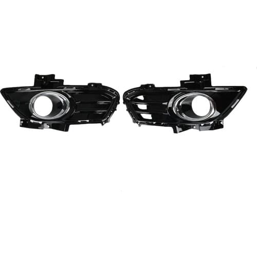 2x For Ford Mondeo Fusion 2013-2016 Car Front Bumper Fog Lights Grille Foglamp Grill Cover Gloss Cover