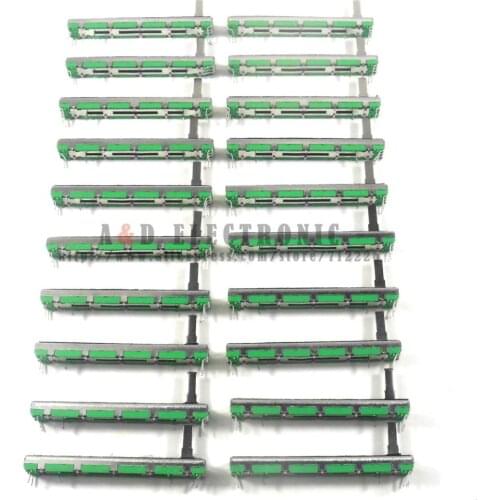 20 Pcs 75 MM Double B10K Original B10KX2 Behringer Pot Mixer Fader