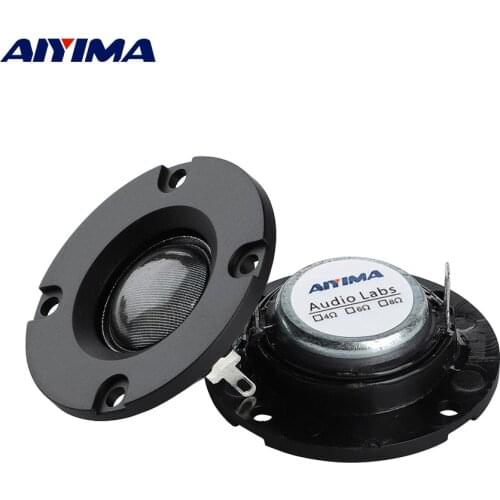 AIYIMA 2 inch 50mm Transparent Silk Film Tweeter Speaker Units Small Neodymium 4 Ohm 10W Treble Loudspeaker with Panel Horn DIY